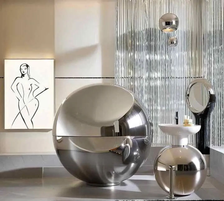 ديكور حائط DIY نمط تجريدي فن ديكو نمط الفولاذ المقاوم للصدأ - DIY Wall Decor Maker Abstract Art Deco Style Stainless