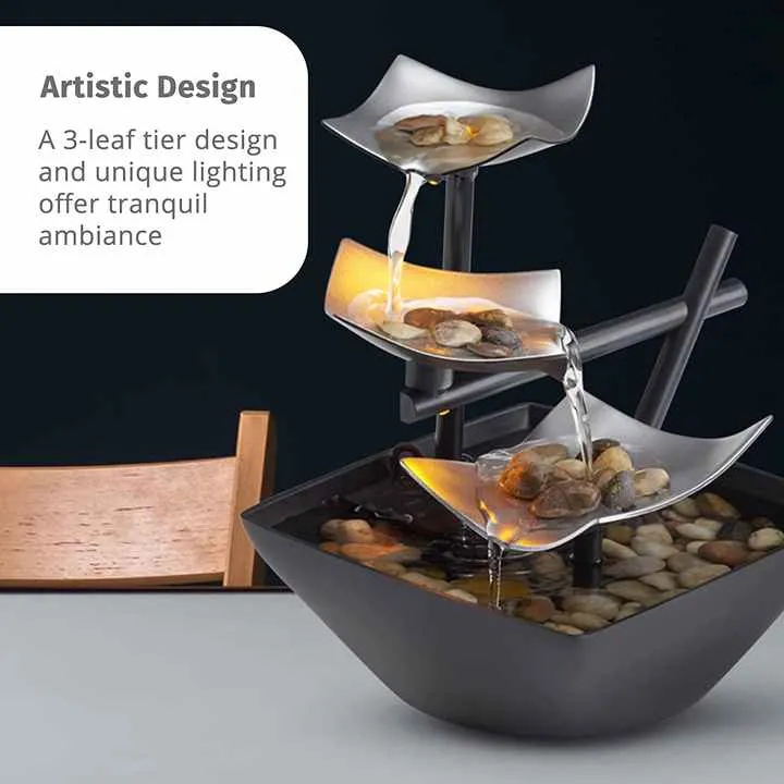 ديكور المنزل نافورة مياه متدفقة  - Home Decor Flowing Water Fountain