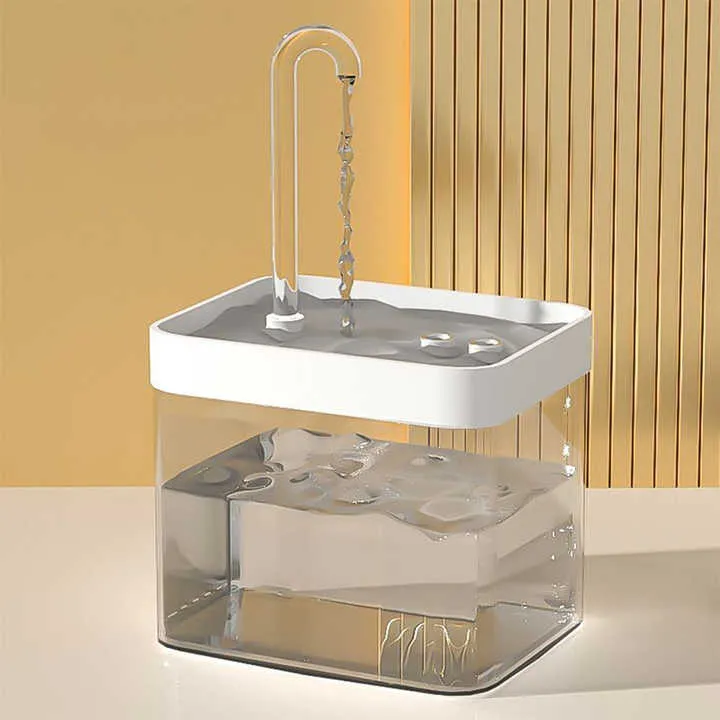جديد شفاف القط ، نافرة القط ، فلتر شرب كهربائي إعادة تدوير الحيوانات الأليفة ، New Transparent Cat Waterer, Cat Fountain, Electric Pet Drinking Filter Recycling,