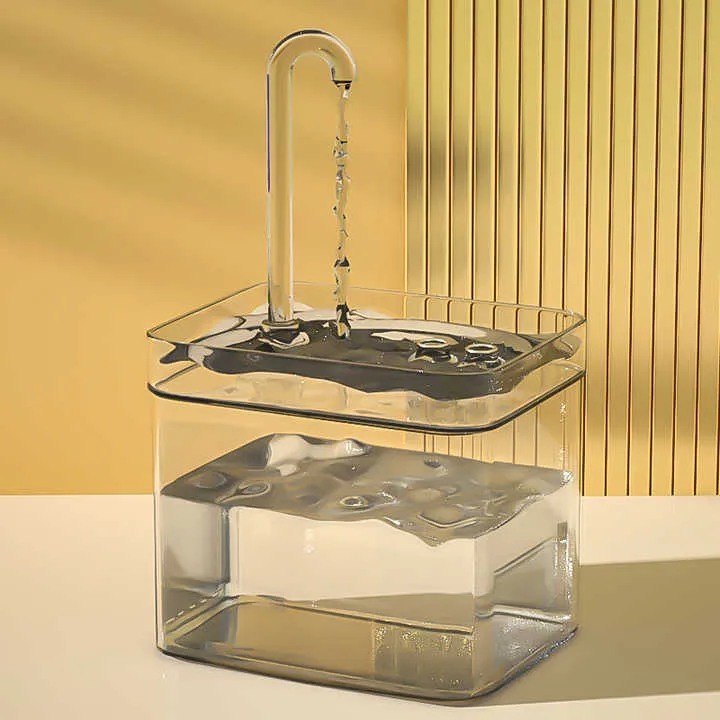جديد شفاف القط ، نافرة القط ، فلتر شرب كهربائي إعادة تدوير الحيوانات الأليفة ، New Transparent Cat Waterer, Cat Fountain, Electric Pet Drinking Filter Recycling,