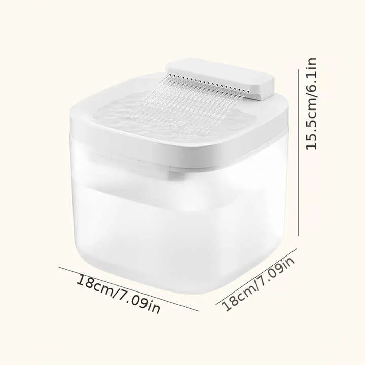 نظام ذكي للقطط يعمل بجهد تشغيل هادئ يعمل بمنفذ USB بقدرة 3 لتر/أونصة 3L/10oz USB Powered Quiet Operation Smart Cat Fountain System