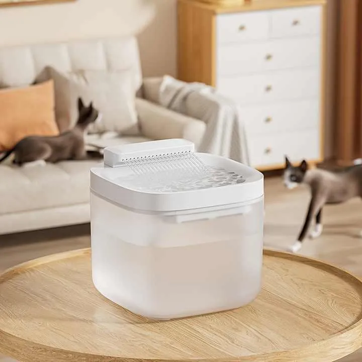 نظام ذكي للقطط يعمل بجهد تشغيل هادئ يعمل بمنفذ USB بقدرة 3 لتر/أونصة 3L/10oz USB Powered Quiet Operation Smart Cat Fountain System