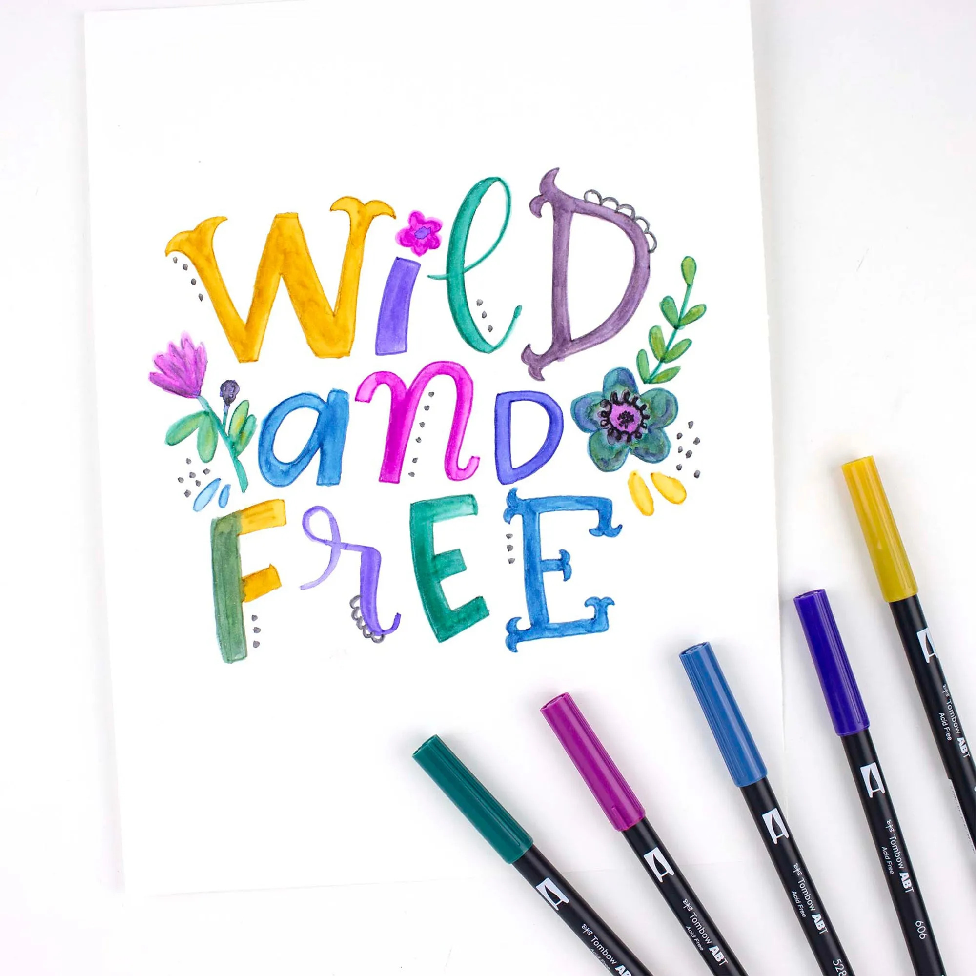 10-Pack Dual Brush Pens - Bohemian