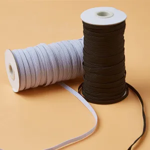 10mm Braided Elastic – Black & White