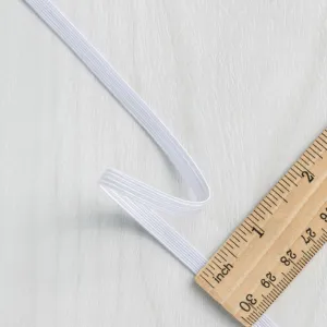 12mm Braided Elastic– Black and White