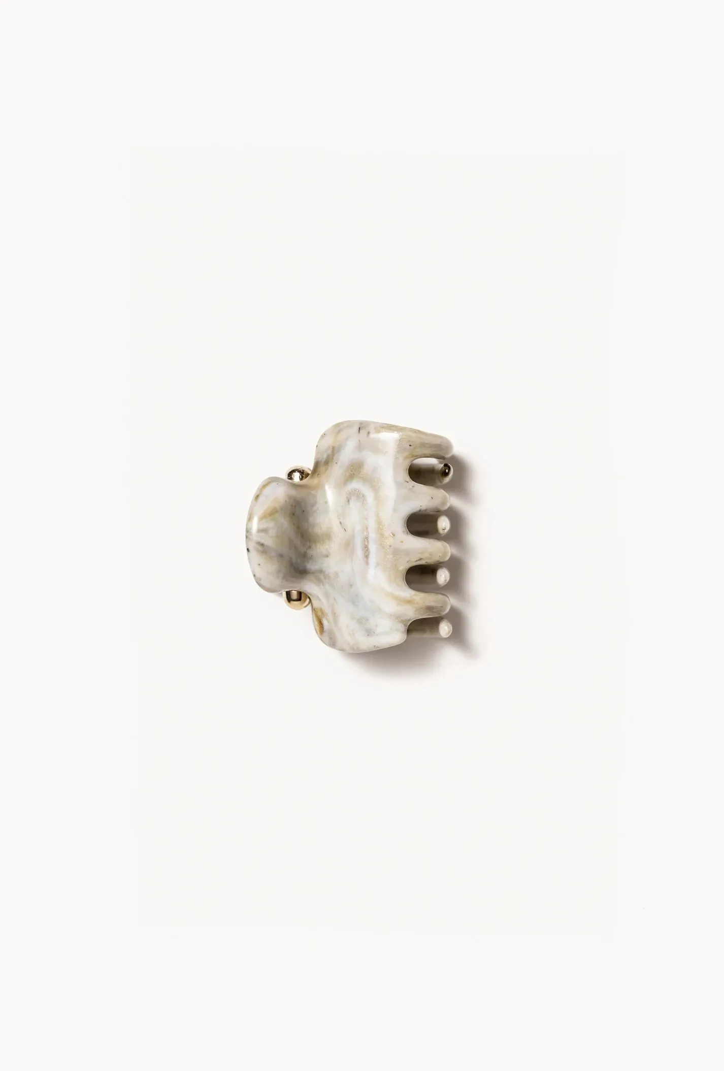 1.5" Claw Clip in Green Marble  | Undo Hairware