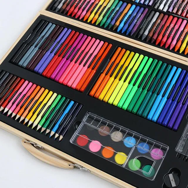 180 Piece Wooden Art Set