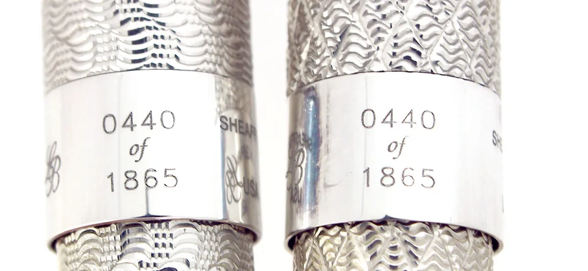 1997 SHEAFFER LEGACY CP4 MATCHING NUMBER SET WASHINGTON RICHMOND CIVIL WAR STERLING FOUNTAIN PENS