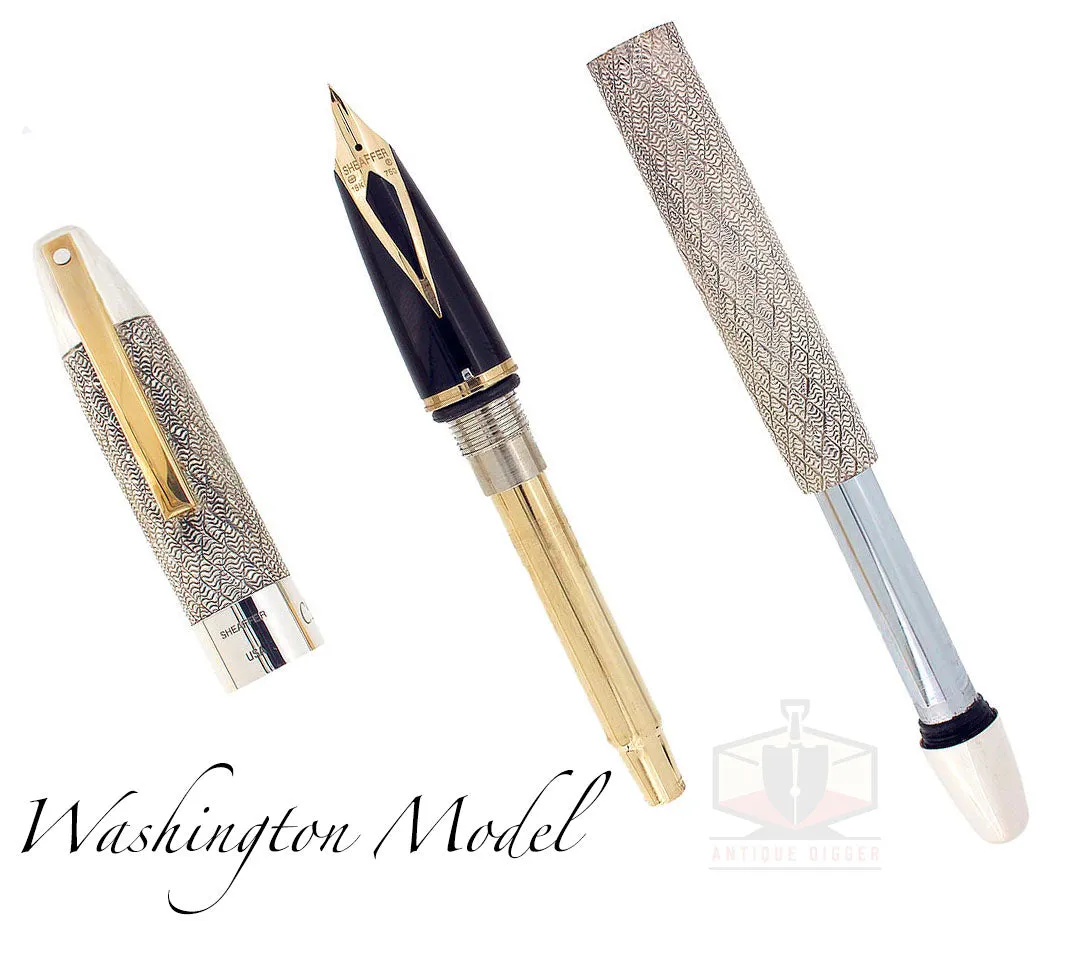 1997 SHEAFFER LEGACY CP4 MATCHING NUMBER SET WASHINGTON RICHMOND CIVIL WAR STERLING FOUNTAIN PENS
