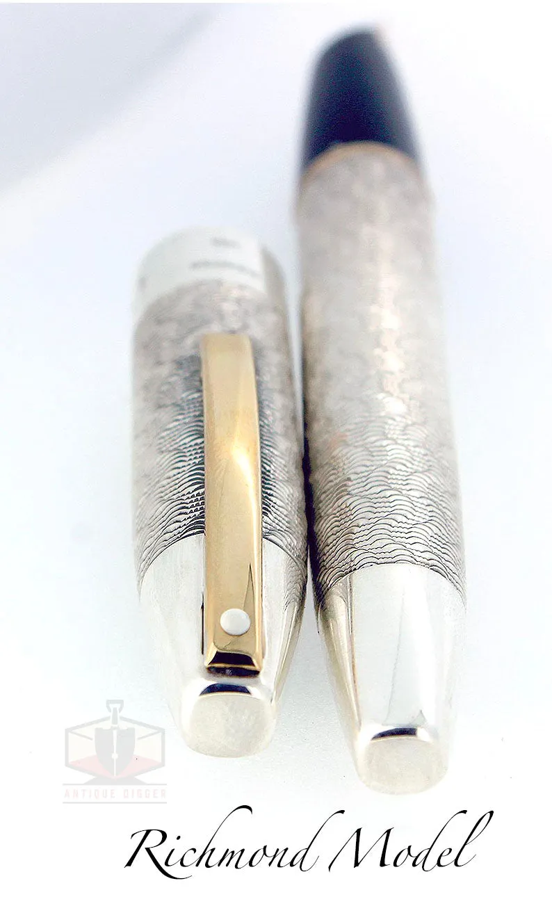 1997 SHEAFFER LEGACY CP4 MATCHING NUMBER SET WASHINGTON RICHMOND CIVIL WAR STERLING FOUNTAIN PENS