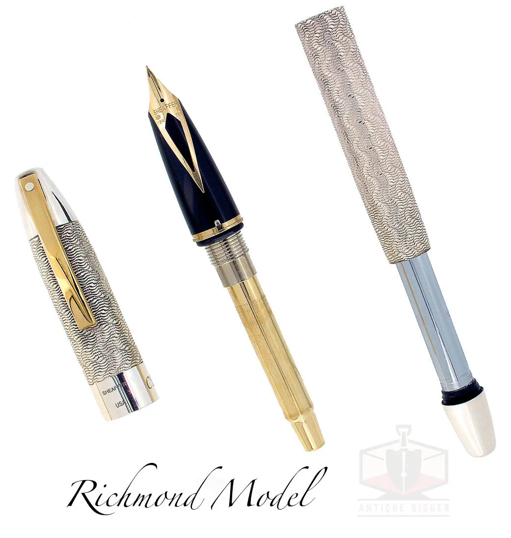1997 SHEAFFER LEGACY CP4 MATCHING NUMBER SET WASHINGTON RICHMOND CIVIL WAR STERLING FOUNTAIN PENS