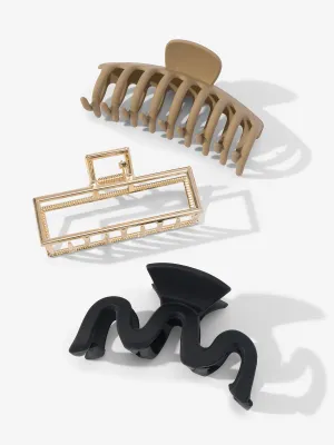 3-Pack Claw Clips