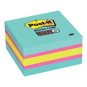 3M Super Sticky Post It Note 76 x 76mm Memo Cube (2027-SSAFG)