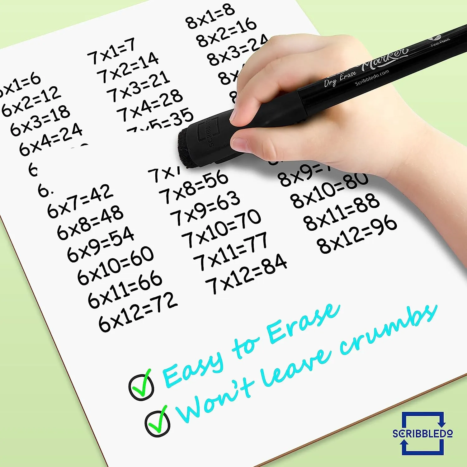 4 pack Magnetic Fine Tip Dry Erase Black Markers