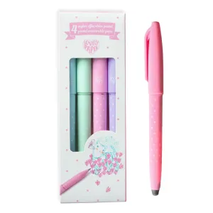 4 Pastel Erasable Pens