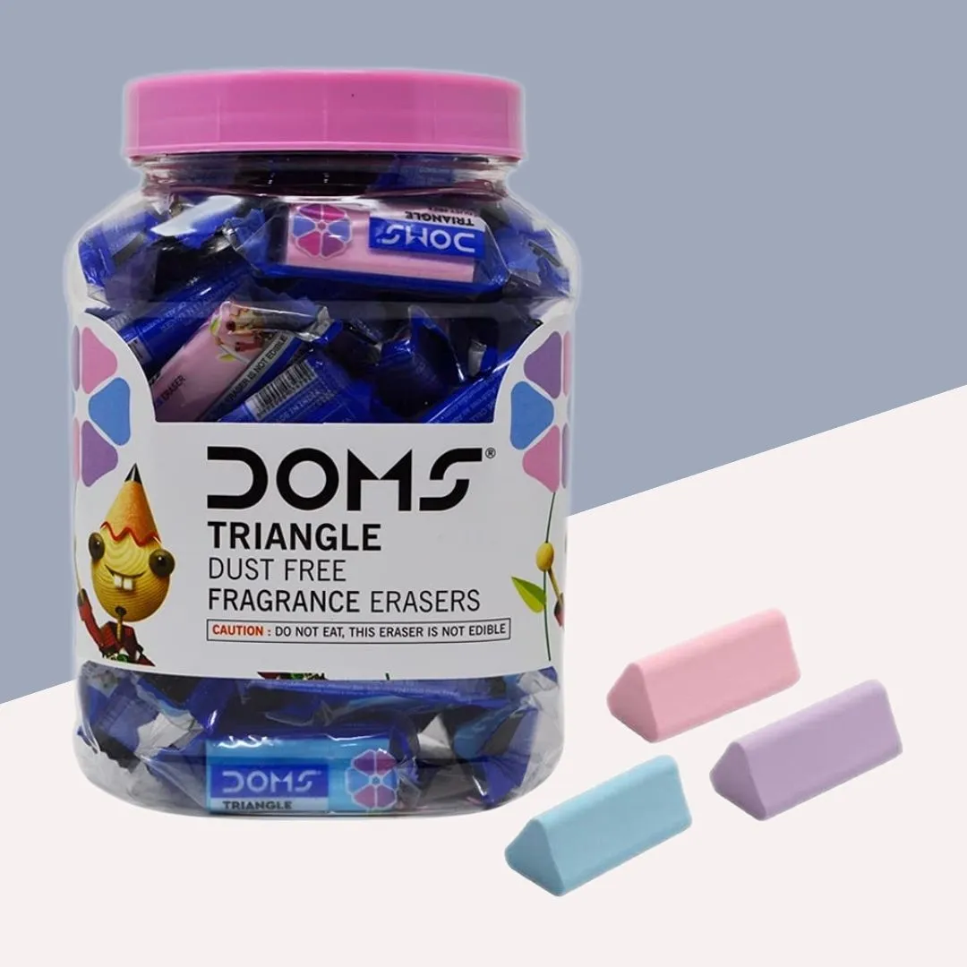 (5 Pcs.) Doms Eraser - Triangular Design for Comfortable Use