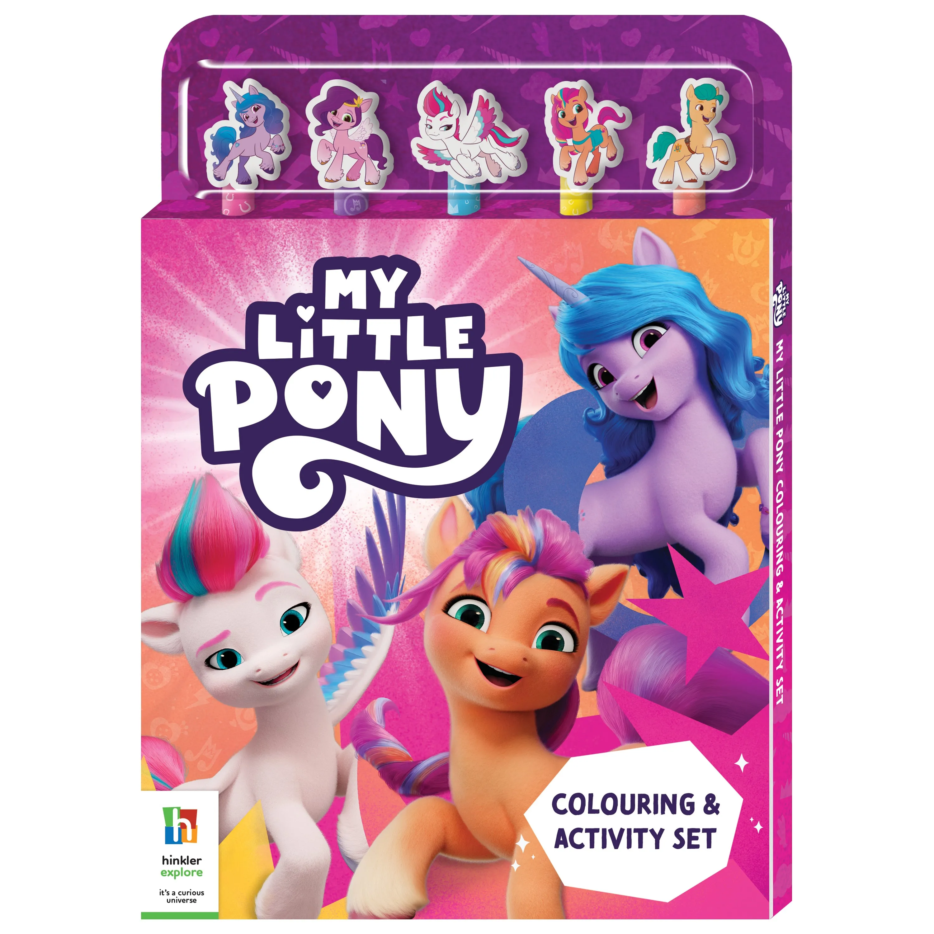 5 Pencil and Eraser Set: My Little Pony