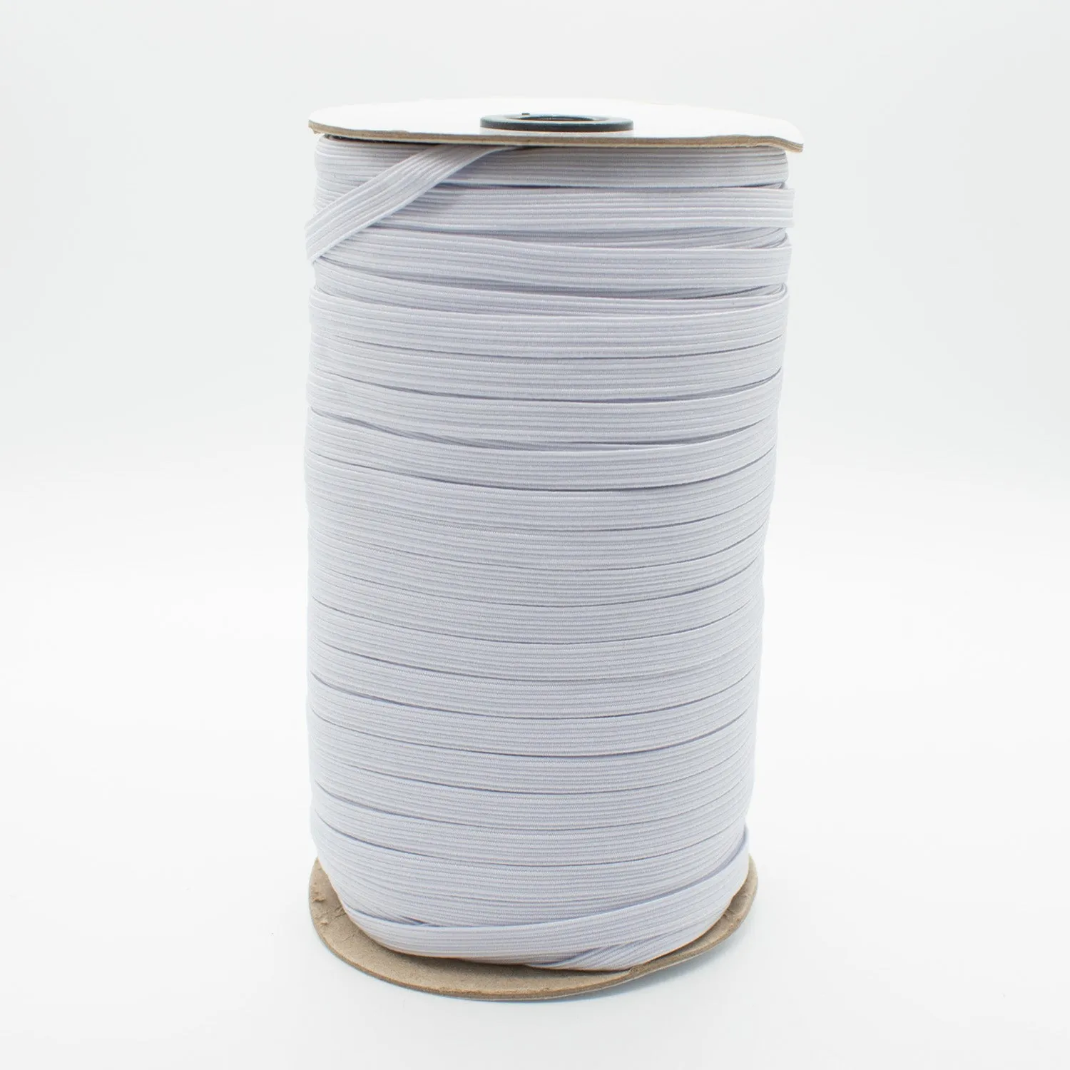 6mm Braided Elastic 200M Roll – Black and White