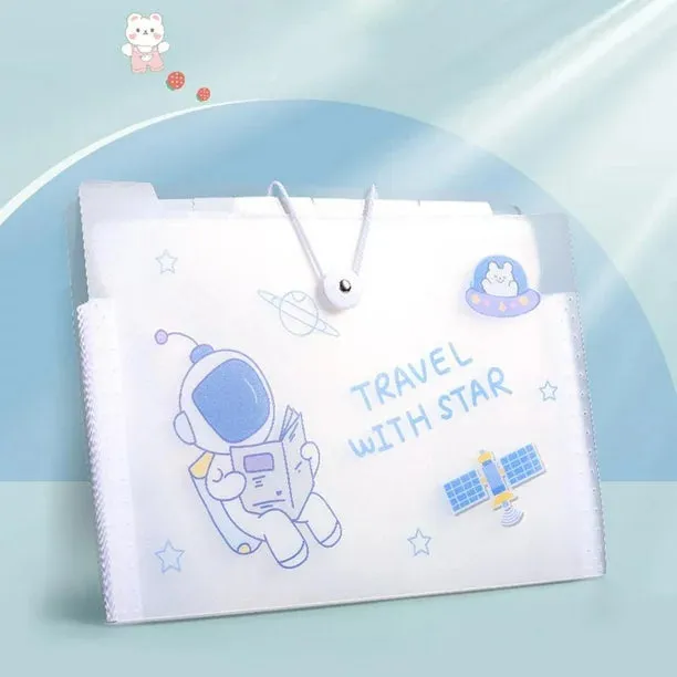 A4 EXPANDING FOLDER-(TRAVEL WITH STAR)