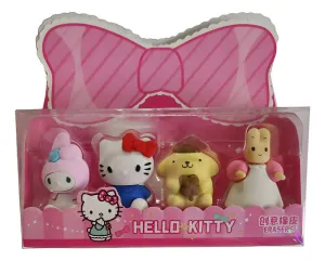 Adorable Hello Kitty and Friends Eraser Set (4 Pcs)