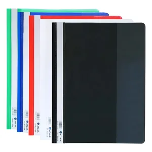 Atlas Polypropylene Thick A4 Flat File With Pocket Yellow