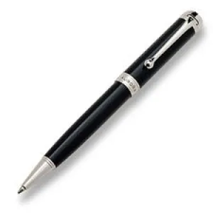 Aurora Pens Talentum Classic Black W/Chrome Trim BallPen