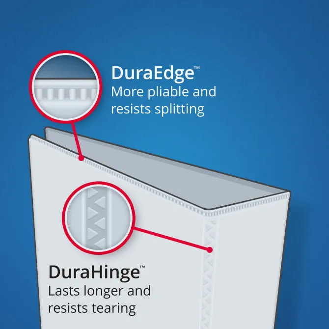 Avery  1.5" Durable View Durahinge Binder, White (17022)