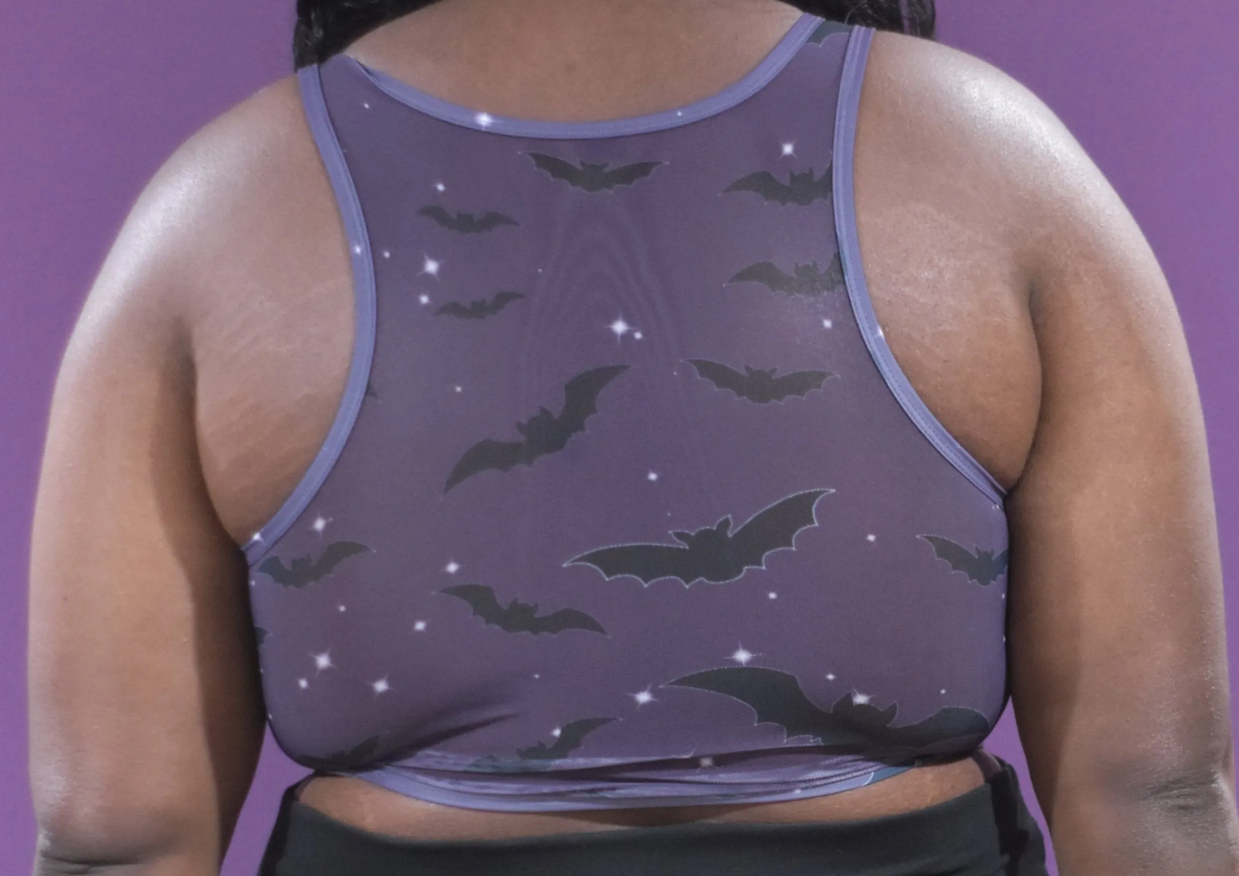 Bat Zippered Crop Top Binder