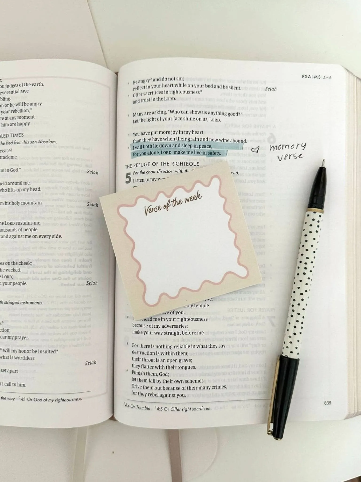 Bible Verse of the Week Sticky Notepad