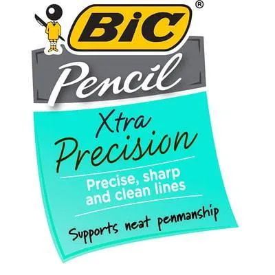 BIC Mechanical Pencil Extra Precision, Mechanical Pencils With Eraser for School or Work - Fine Point (0.5mm)