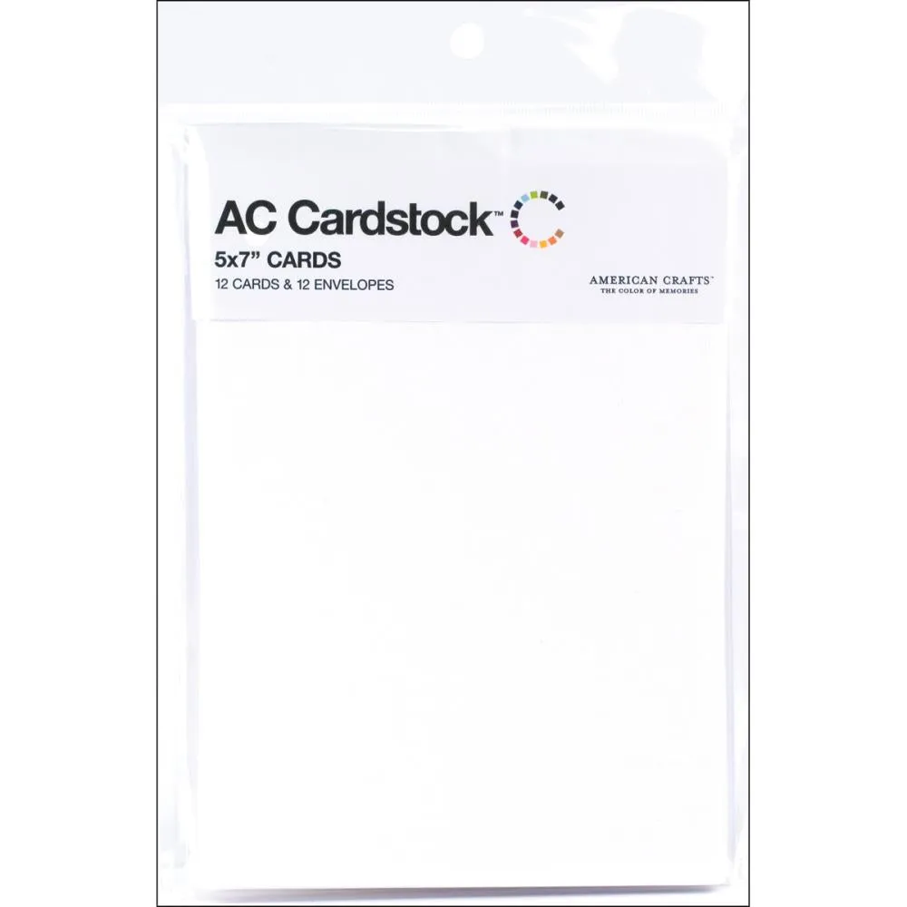 Blank White Cards w/ Envelopes A7 Pack