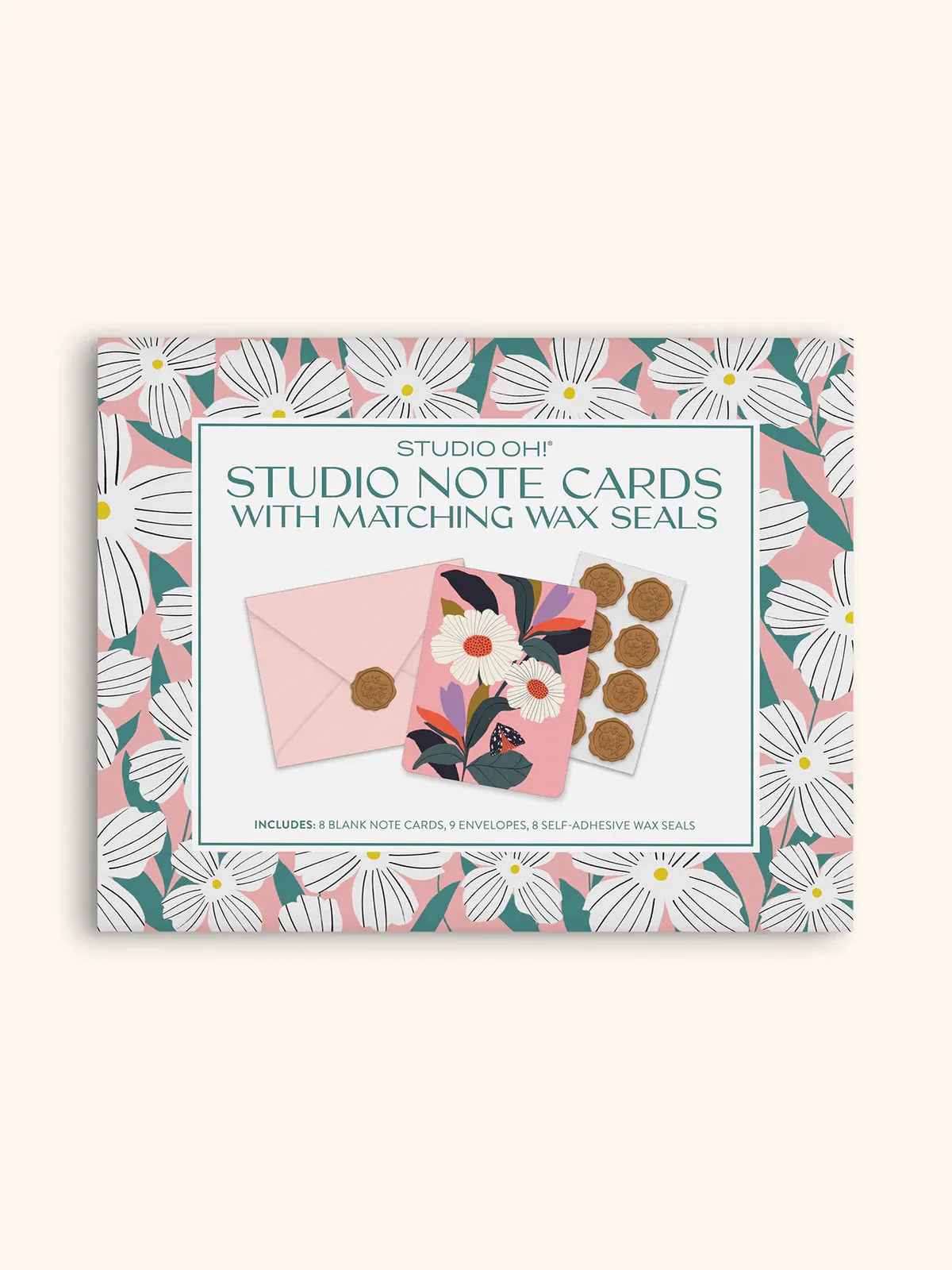 Blooming Reflections Note Cards with Wax Seals