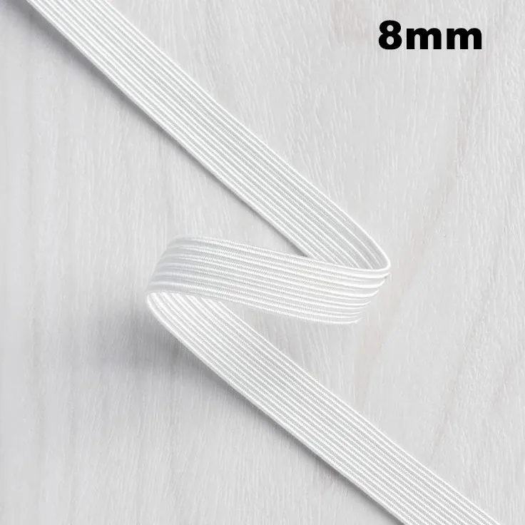 Braided Elastic Black & White