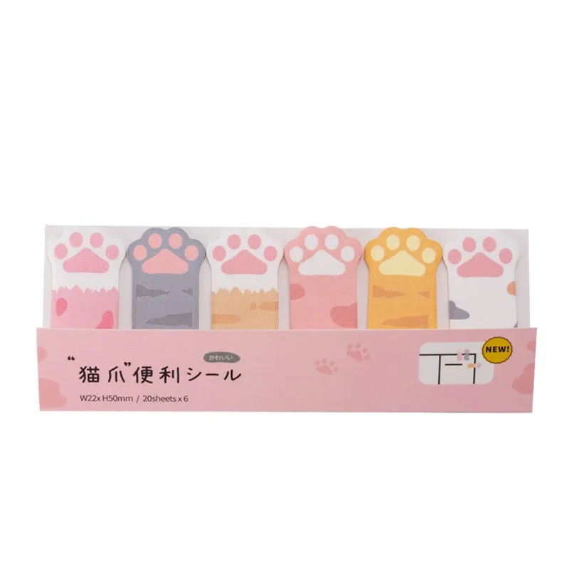 Cat Paw Sticky Notes