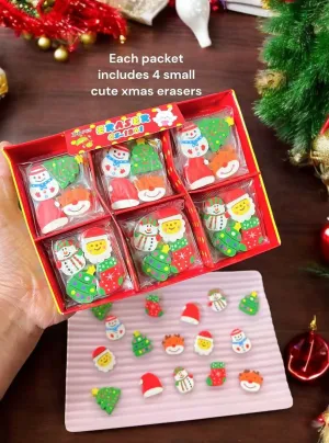 Christmas Eraser box (20 Packets)