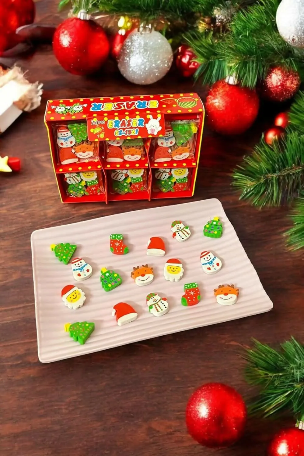 Christmas Eraser box (20 Packets)