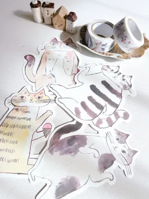 Classiky | Toranekobonbon Cat Cut Out Note Cards