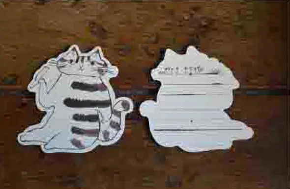 Classiky | Toranekobonbon Cat Cut Out Note Cards
