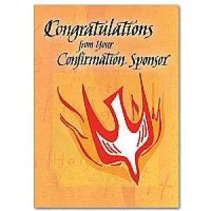 Congratulations from Confirmation Sponsor