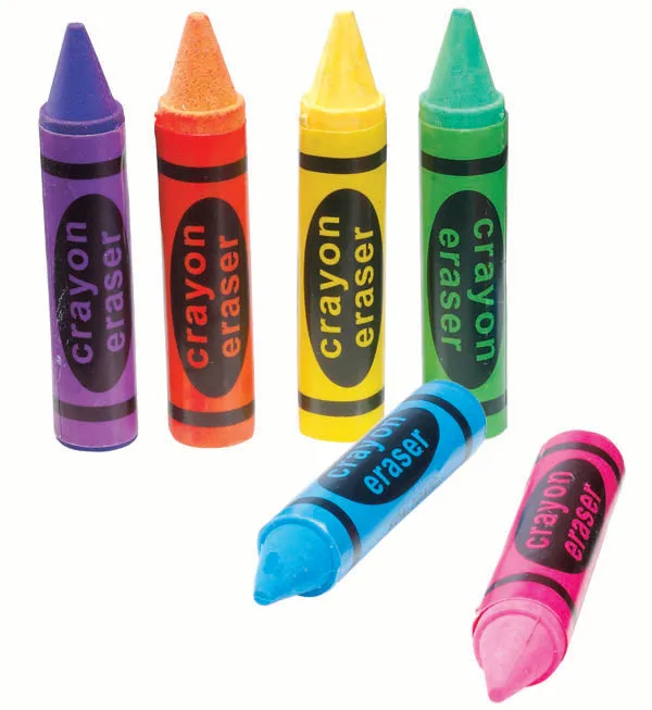 Crayon Eraser Assortment (36 unit), #939, C-55