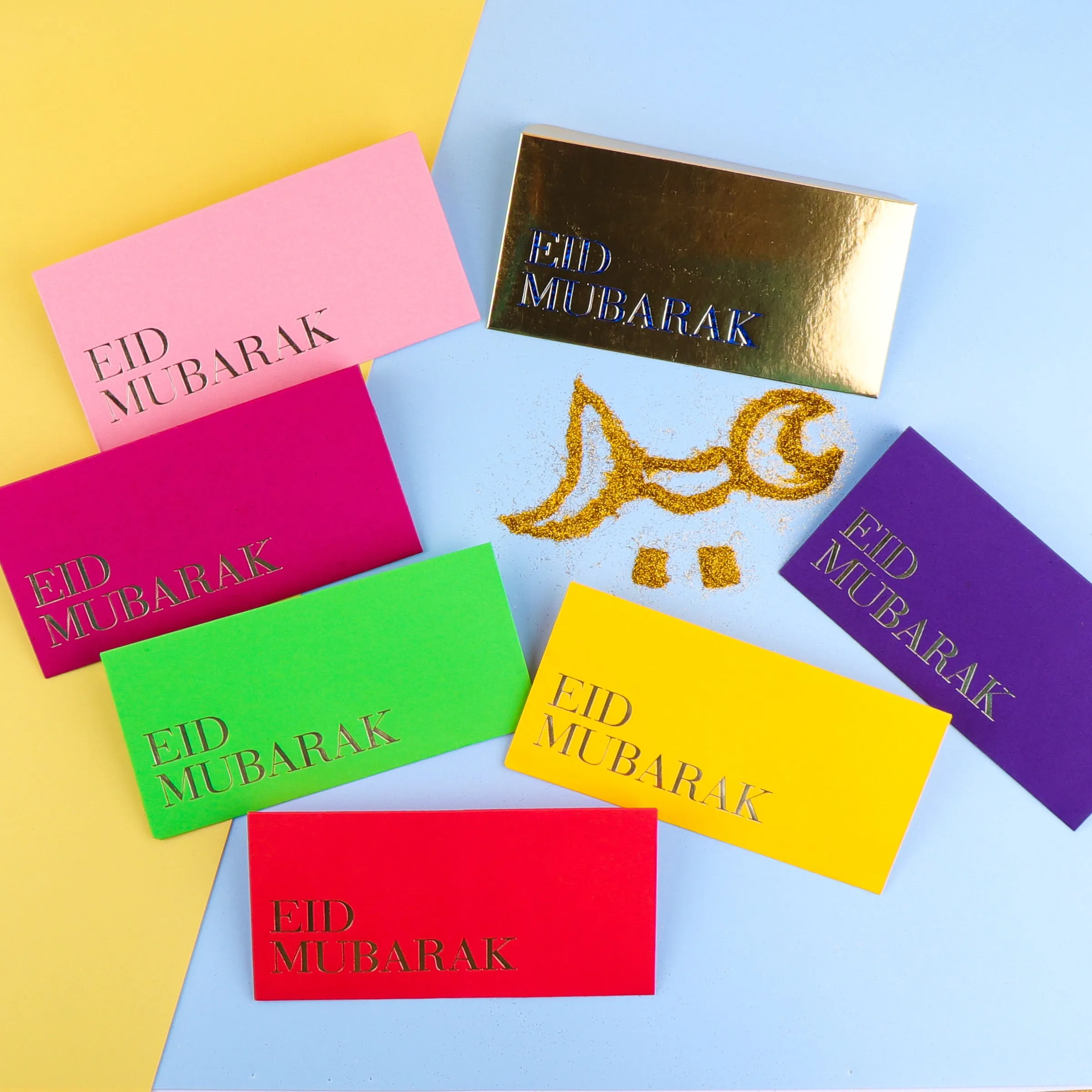 Dark Yellow Eidi Cards