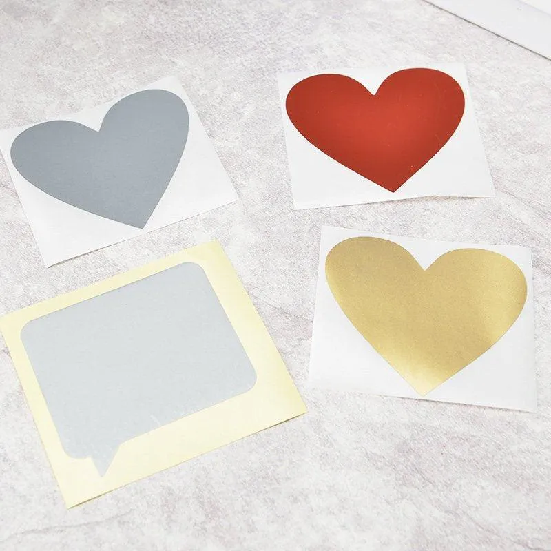 DIY scratch card scratch card sticker scratch film
