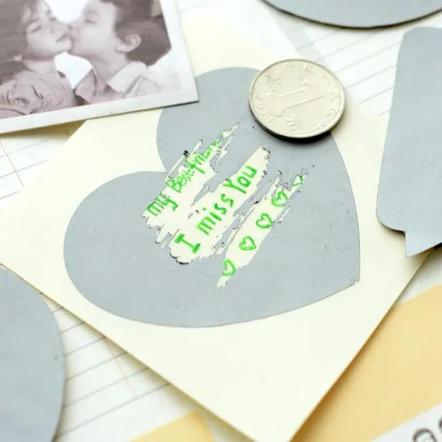 DIY scratch card scratch card sticker scratch film