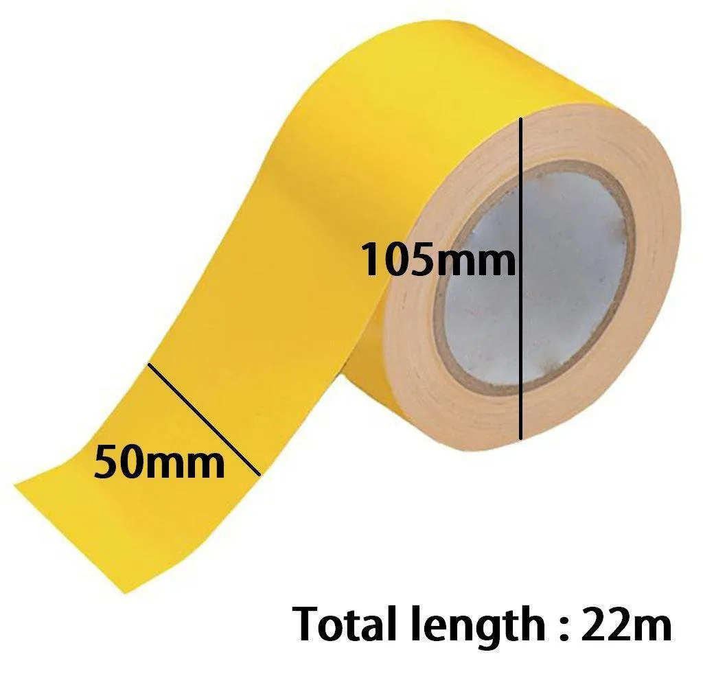 Dolphy Floor Marking Tape 50mm x 22m Yellow