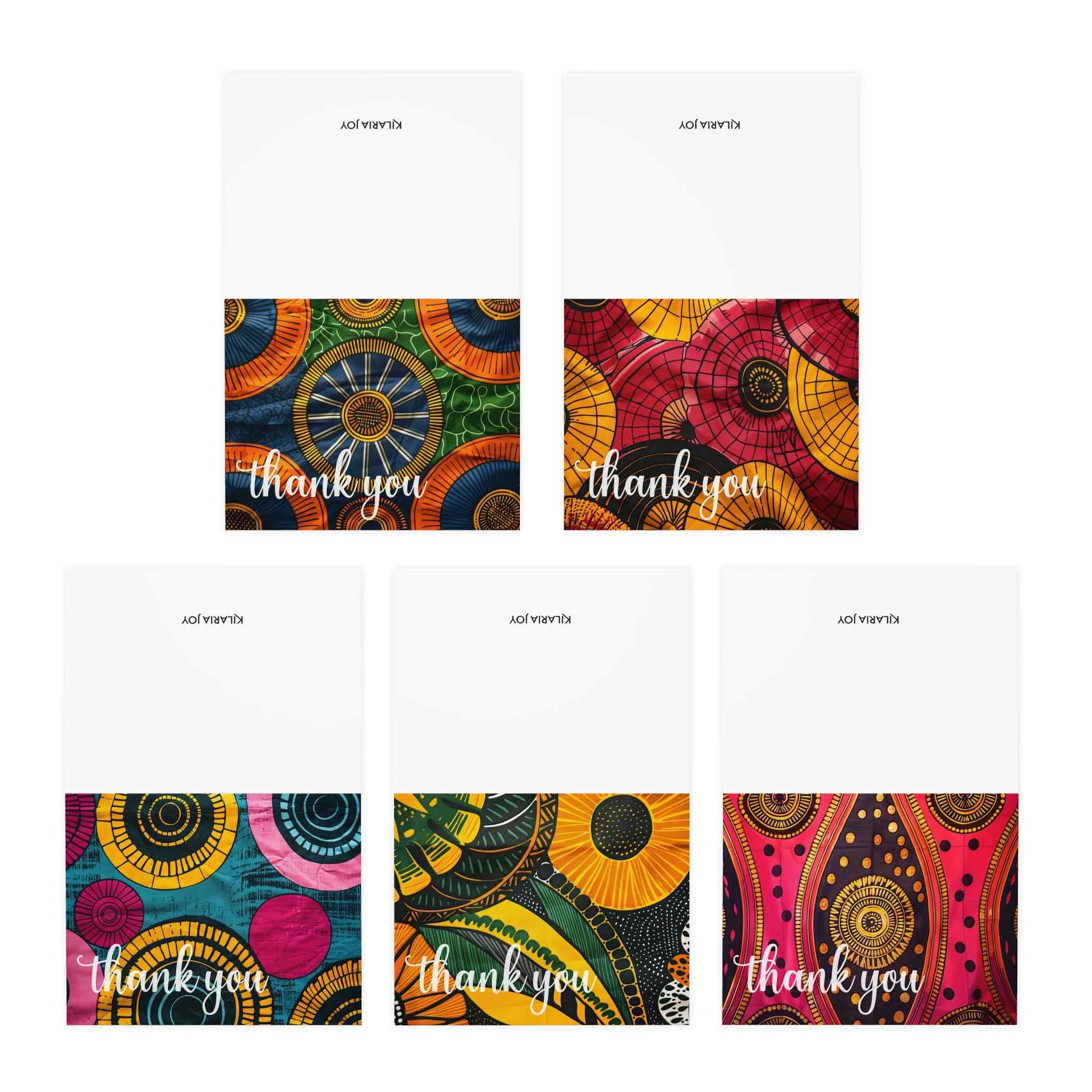 Dynamic Diaspora Multi-Design Thank You Cards (5-Pack)