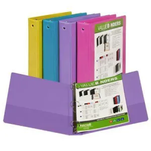 Econ View Binder Fash 1.5" 4pk