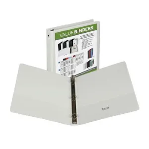Economy View Binder 1" Wht 6pk