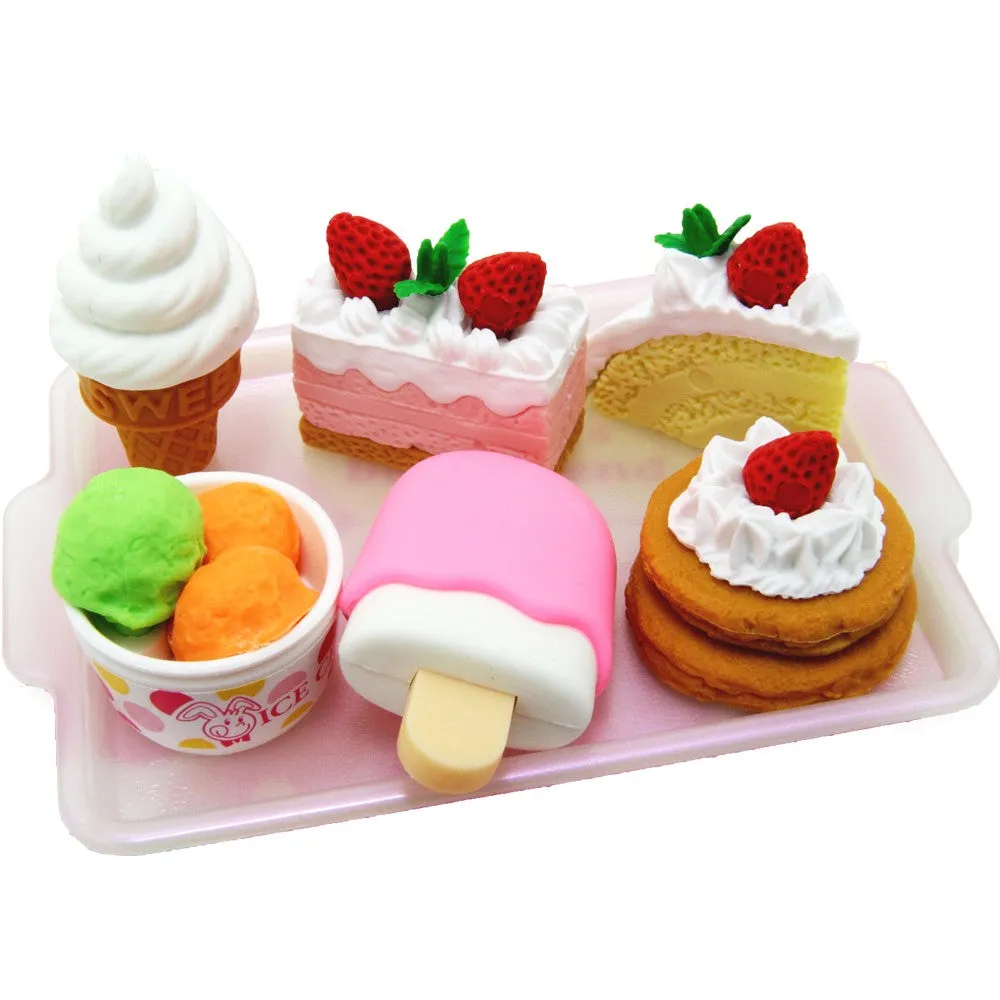 Eraser Set - Cake & Ice Cream