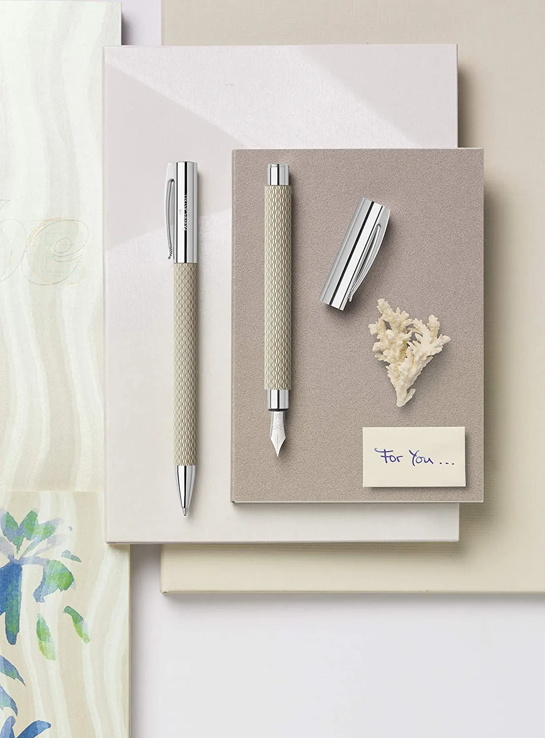 FABER-CASTELL FP Ambition OpArt "White Sand" M