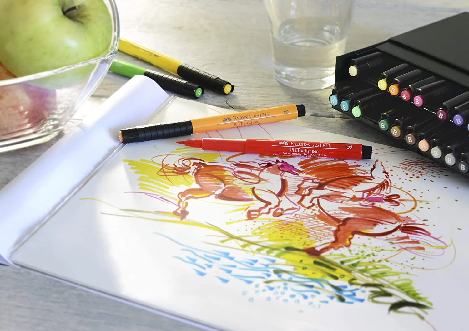 FABER-CASTELL PITT ARTIST Pen Broad - (Pack of 24)